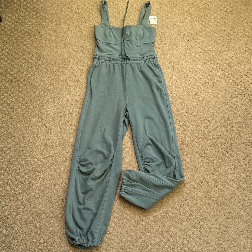 Free People Inbound Jumpsuit Sage Green